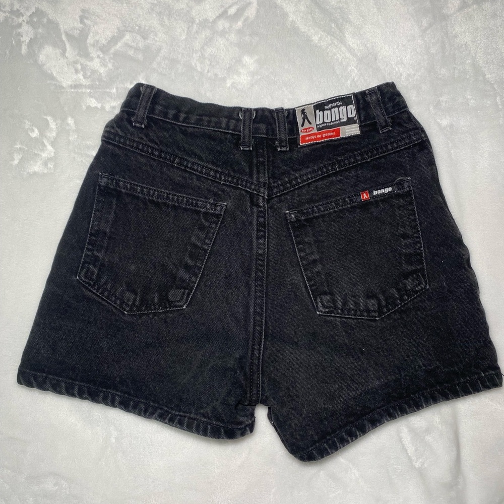 Black bongo high waisted shorts
